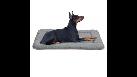 Review Hero Dog Large Dog Bed Crate Pad Mat for Medium, Large, and Extra Large Dogs, Soft Flann...