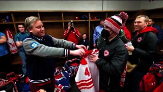 Michigan Flyers hockey team receives special surprise ahead of game against Team Stahls