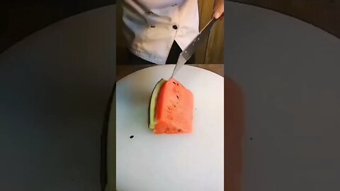 como comer melancia de maneira chique 😮😮😮