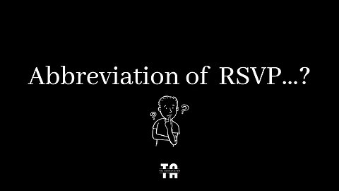 Abbreviation of RSVP? | Social Concepts.