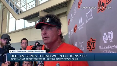 Mike Gundy reacts to report of Bedlam rivalry's end