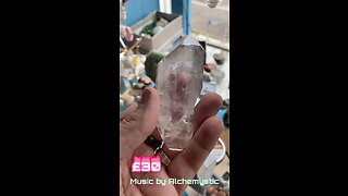 Lemurian clear crystal point