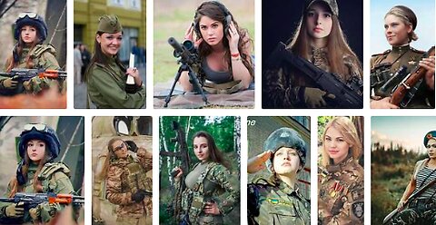 BEAUTIFUL & DEADLY - Russian female soldiers, No Barbie girls