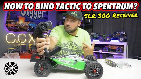 How To Bind A Tactic Radio To The New Spektrum SLR 300 Receiver In The ARRMA 4x4 MEGA and BLX RCs