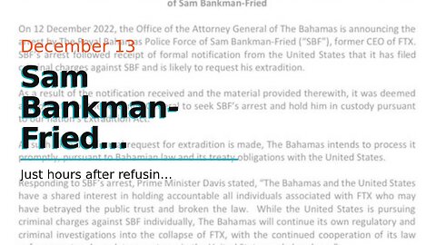 Sam Bankman-Fried Arrested In The Bahamas, Set For ‘Prompt’ Extradition