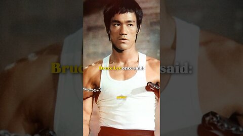 "Self-Positivity Mastery: Embracing Bruce Lee's Wisdom on Manifestation"