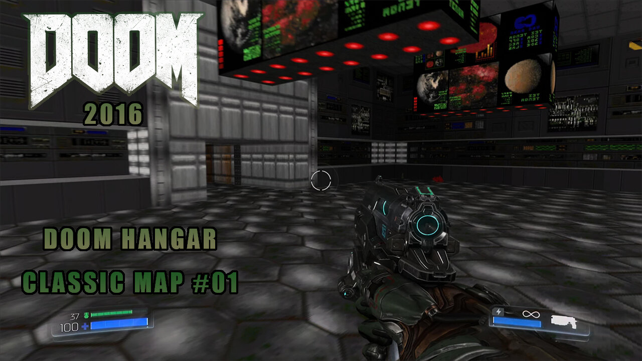 Doom - Hangar, Classic Doom (2016) Map #01 | Doom 1993 #doom #gaming # ...