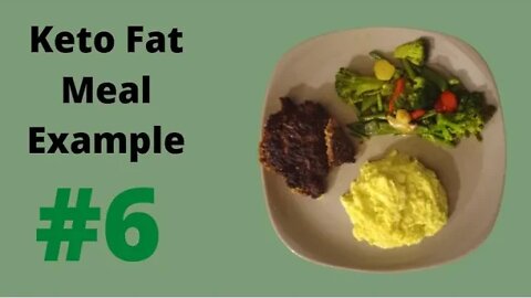 Keto Fat Meal Example No 6 on keto/low carb diet