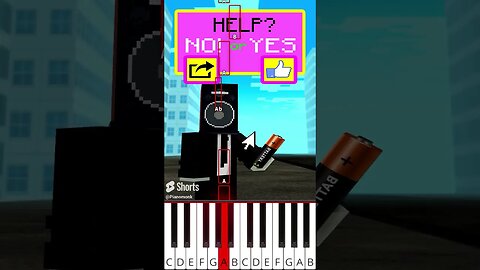 Help the Poor TVMan MrBeast Challenge (@BigTastyAnimations) - Octave Piano Tutorial