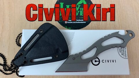 Civivi Kiri Neck Knife Hydra design !! It’s also got a bottle opener !! Lol ! It’s just right !!
