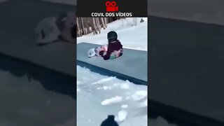 snow bording kid