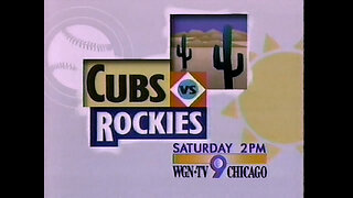 March 9, 1993 - WGN Promos for Cubs-Rockies Baseball & 'Perry Mason'