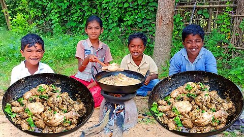 White Chicken Recipe | Tasty and Spicy Chicken Recipe Cooking and Eating | Village Fun Cooking