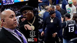 E-40 Heated After "Karen" Gets Him Kicked Out Of The Warriors & Kings NBA Game! 😡