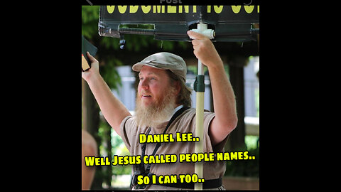 Daniel Lee says.. well Jesus called people names so I can too..