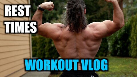 Different REST TIMES I Use and a Chest Back and Biceps Vlog