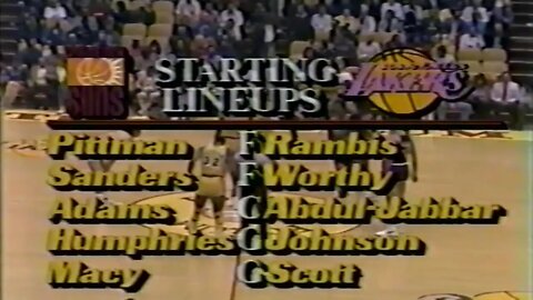 1985-04-18 West Conference Round 1 Game 1 Phoenix Suns vs Los Angeles Lakers