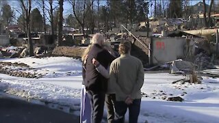 President Biden gives hug to woman who lost home in Marshall Fire