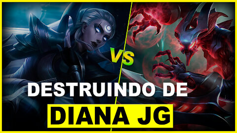 DESTRUINDO DE DIANA JUNGLE - DIANA VS NOCTURNE