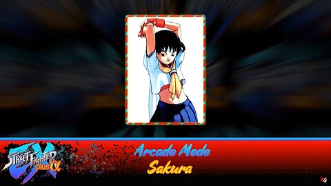 Street Fighter EX Plus Alpha: Arcade Mode - Sakura