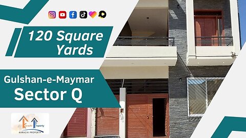 House For Sale in Gulshan-e-Maymar - 120 Square Yards Double Storey - 40ft Road West Open