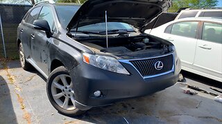 I INSTALLED THE NEW FRONT BUMPER COVER ON MY LEXUS RX350 I WON FROM COPART! PERFECT FIT