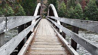 EXPLORING THE EPIC Soda Springs Campground BRIDGE Overlooking RUSTIC & BEAUTIFUL Bumping River! | 4K