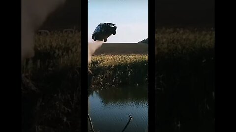 BMW E34 Jumps Over River!