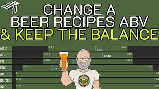 How To Change Beer Recipes ABV And Keep Balance For HomeBrewers