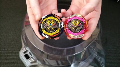 DYNAMITE BELIAL .Nx.Rs-2 (F Gear) vs CYCLONE BELIAL .Gg.Zn'-6 - Beyblade Burst ベイブレードバースト