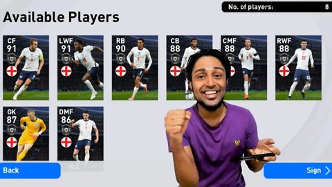 National Team Selection: ENGLAND PACK OPENING | PES 2021 MOBILE