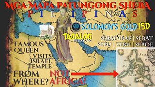 Mga Mapa patungong Sheba Pilipinas. Solomon's Gold Series 15D sa Tagalog