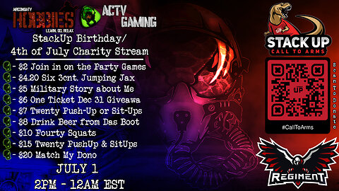 Birthday Charity Event: Party Games (w/viewers), Grilling, Deck Stream - (Read Descriptio)