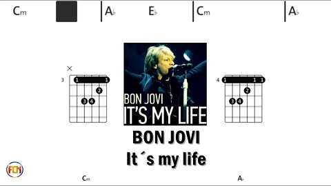 BON JOVI It´s my life - (Chords & Lyrics like a Karaoke) HD