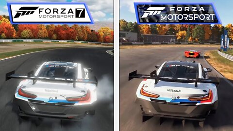 Comparação do Forza Motorsport 7 2017 vs Forza Motorsport2023 EVOLUÇÃO ABSURDA!