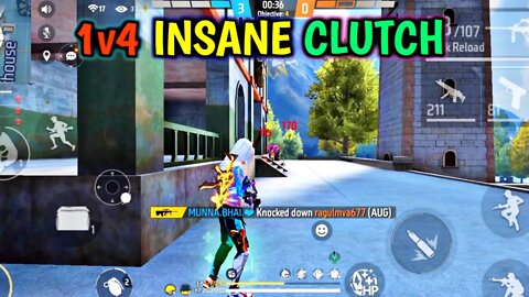 Munna Bhai 1 Vs 4 CLUTCH - Rock Munna Gaming #shorts