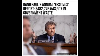 Rand Paul blows the lid on how Democrats and Rinos are blowing billions of our tax dollars