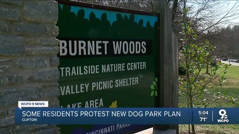 Some Clifton residents protesting dog park