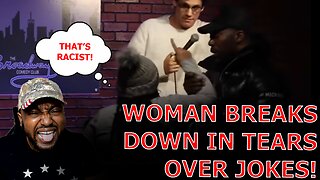 Black Woman MELTSDOWN In Tears Over White Comedian's Black Jokes & After He Calls Her Kamala Harris!