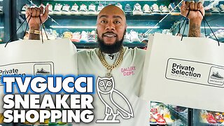 OVO'S TVGUCCI GOES SNEAKER SHOPPING AT PRIVATE SELECTION