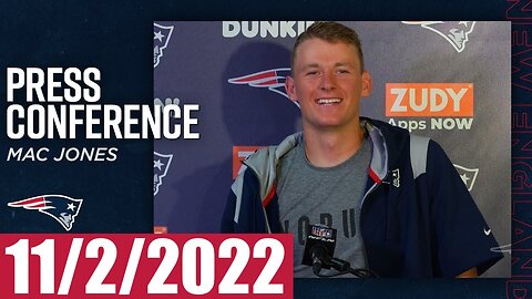 Mac Jones Press Conference - November 2, 2022 (NFL Patriots)