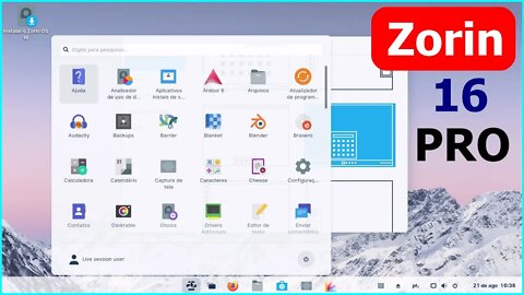Conheça a famosa versão PRO do Zorin OS 16 Linux. Com vários aplicativos a mais e 4 layouts Premium