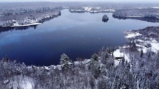 First Snow FPV with the DJI Mavic Mini and iFlight Green Hornet