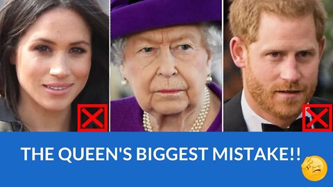 The Queen's Biggest Mistake! #britishroyalfamily #meghanandharry #queenelizabeth