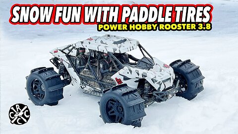 Fireteam Snow Fun With Paddle Tires - Power Hobby Rooster 3.8