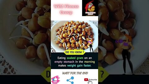 🔥Benefits of eating soaked gram🔥#shorts🔥#wildfitnessgroup🔥28 June 2022🔥