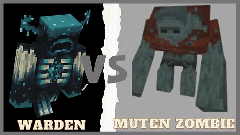 minecraft mobs battle, warden vs bouldering zombie, warden vs zombie Minecraft #minecraft