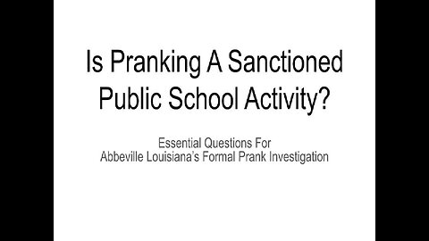 TECN.TV / Is Pranking A Sanctioned Public School Activity?