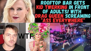 Kid Twerks in front of Rooftop Bar while Drag yells "Ass Everywhere"