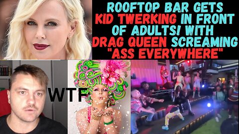 Kid Twerks in front of Rooftop Bar while Drag yells "Ass Everywhere"